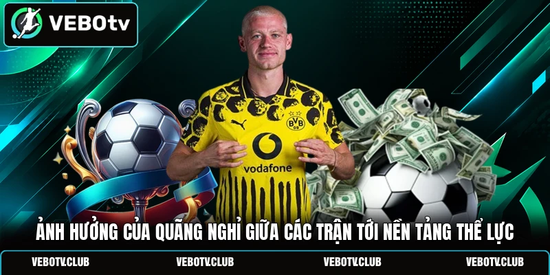 Ảnh hưởng của quãng nghỉ giữa các trận tới nền tảng thể lực