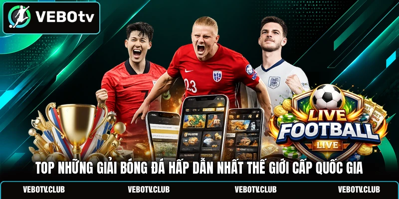 Top những giải bóng đá hấp dẫn nhất thế giới cấp quốc gia