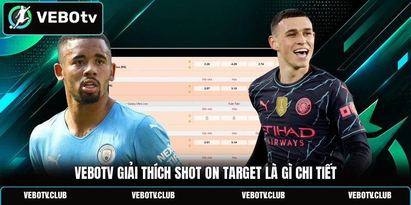 Vebotv giải thích shot on target là gì chi tiết
